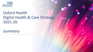 Oxford Health Digital Health & Care Strategy Summary 2021-26
