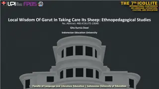 Exploring Local Wisdom in Garut for Sheep Care