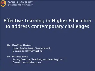 Enhancing Higher Education Learning for Modern Challenges