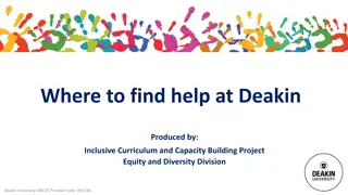 Support Services at Deakin University