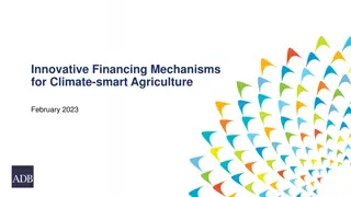 ADB's Innovative Financing for Climate-Smart Agriculture