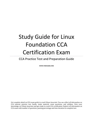 Study Guide for Linux Foundation CCA Certification Exam