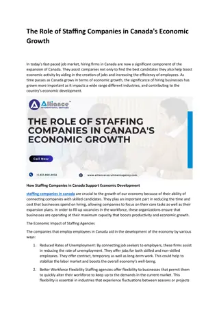 The Role of Staffing Companies in Canada's Economic Growth