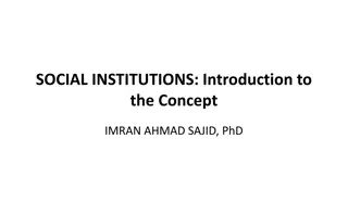 Social Institutions: An Introduction by Imran Ahmad Sajid, PhD