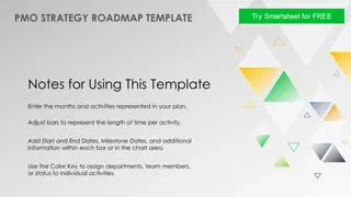 PMO Strategy Roadmap Template for Effective Project Management