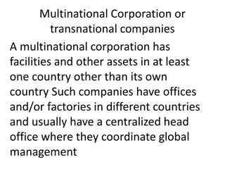 Pros and Cons of Multinational Corporations