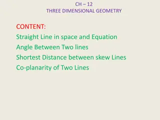 Three-Dimensional Geometry: Direction Cosines and Angles