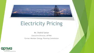 Electricity Pricing and Tariff Structure in Pakistan