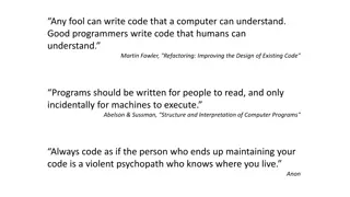 Programming Best Practices and Software Design Guidelines