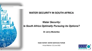Ensuring Water Security in South Africa: Challenges and Solutions