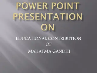 Educational Contribution of Mahatma Gandhi: A Philosophical Perspective