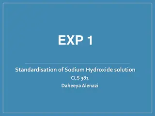 Standardisation of Sodium Hydroxide Solution Experiment