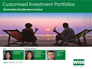 Customised Investment Portfolios at West Indies Stockbrokers Limited