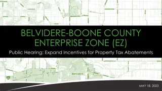 Belvidere-Boone County Enterprise Zone Public Hearing: Expand Incentives for Property Tax Abatements
