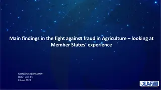 Fighting Fraud in Agriculture: Member States' Experience - Key Findings