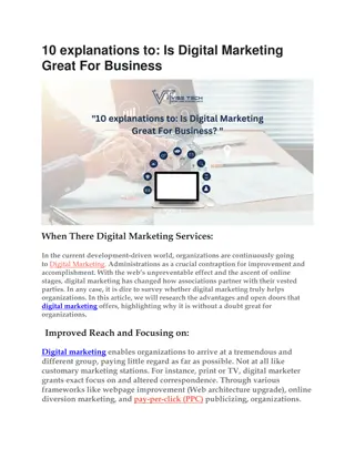 Digital Marketing Great For Business visetech