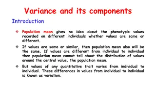 Variance and Its Components in Population Studies