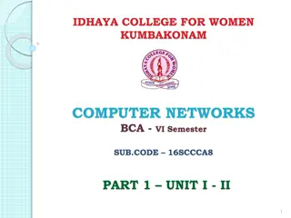 Computer Networks in BCA VI Semester