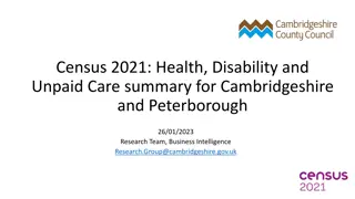 Insights from Census 2021: Health, Disability, and Unpaid Care in Cambridgeshire and Peterborough