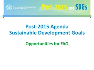 Unlocking Opportunities: FAO's Role in Implementing Post-2015 Sustainable Development Goals
