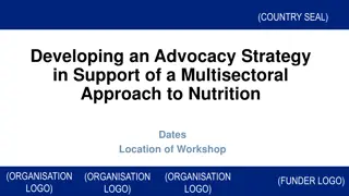Developing an Advocacy Strategy for Multisectoral Nutrition Approach Workshop