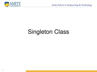 Singleton Class in Object-Oriented Programming