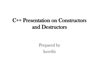 Constructors and Destructors in C++