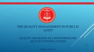 Quality Assurance in Public Audit Systems