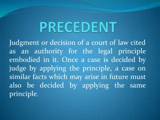 Judicial Precedents and Their Significance in Legal Practice