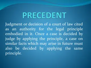 Understanding Judicial Precedents and Their Significance in Legal Practice