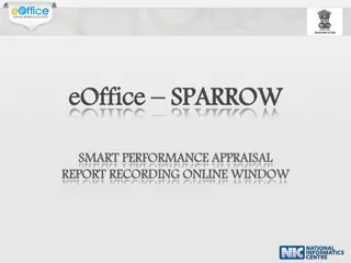 Overview of SPARROW - Smart Performance Appraisal and Reporting Online Window