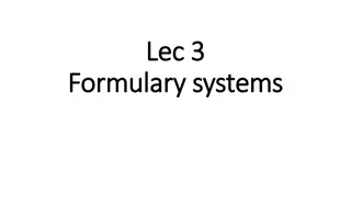 Formulary Systems in Healthcare