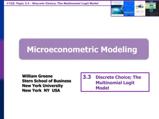 Microeconometric Modeling with Multinomial Logit Model