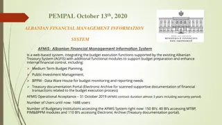 Albanian Financial Management Information System (AFMIS) Overview