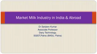 Evolution of Milk Industry: India & Abroad