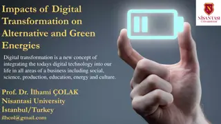 Impacts of Digital Transformation on Alternative and Green Energies