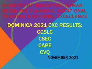 Dominica 2021 CCSLC Results Analysis