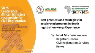 Strategies for Accelerated Death Registration in Kenya: Insights from Janet Mucheru