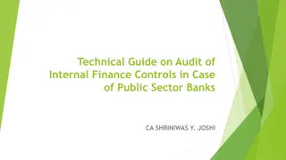 Technical Guide on Audit of Internal Finance Controls in Public Sector Banks