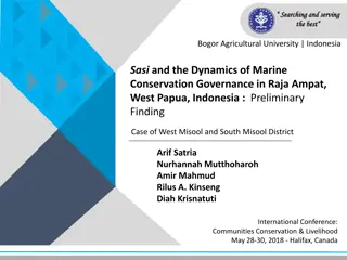 Marine Conservation Governance in Raja Ampat, West Papua, Indonesia