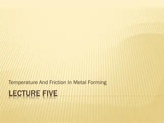 Temperature and Friction in Metal Forming Processes