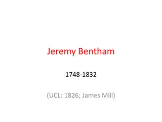 Jeremy Bentham and Utilitarianism: A Vision for Social Reform
