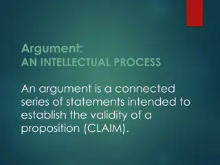 The Key Elements of an Argument