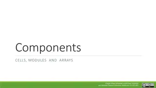 Solar PV Components: Cells, Modules, and Arrays