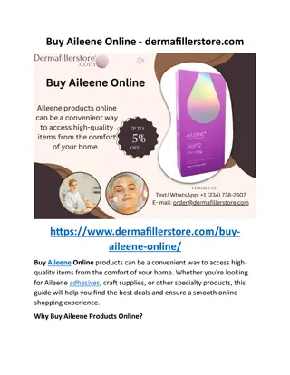 Buy Aileene Online - dermafillerstore.com