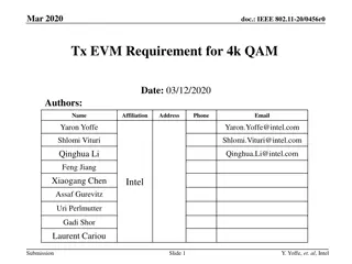 IEEE 802.11-20/0456r0: Transmission EVM Requirements for 4k QAM