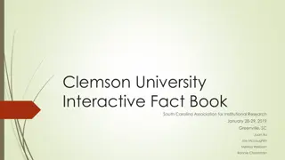 Enhancing Data Analysis for Clemson University's Fact Book