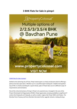 3 BHK Flats for Sale in pimpri propertycolossal.com