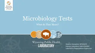 Microbiology Testing Methods and Results