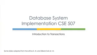 Properties of Database Transactions